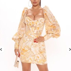 Floral Puff Sleeve Dress